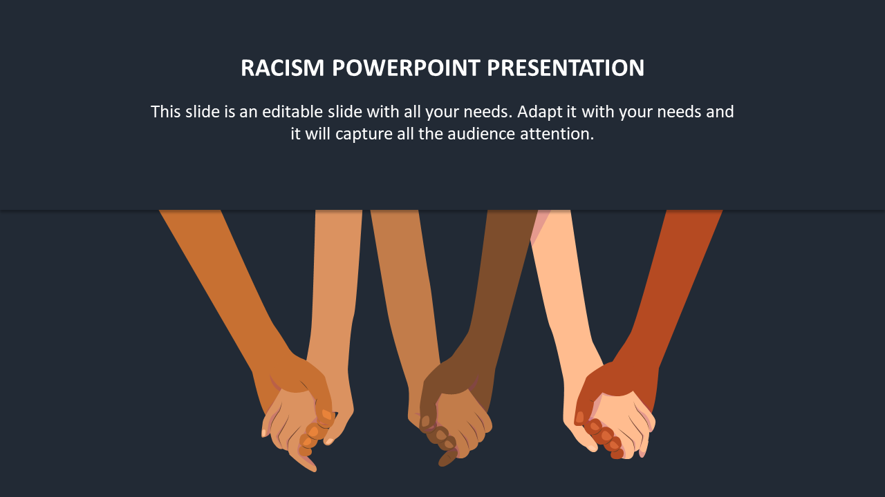 Editable Racism PowerPoint Presentation Template Design